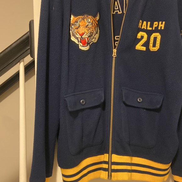Men’s Large Ralph Lauren Polo Fleece  Varsity Jacket. - Picture 8 of 8